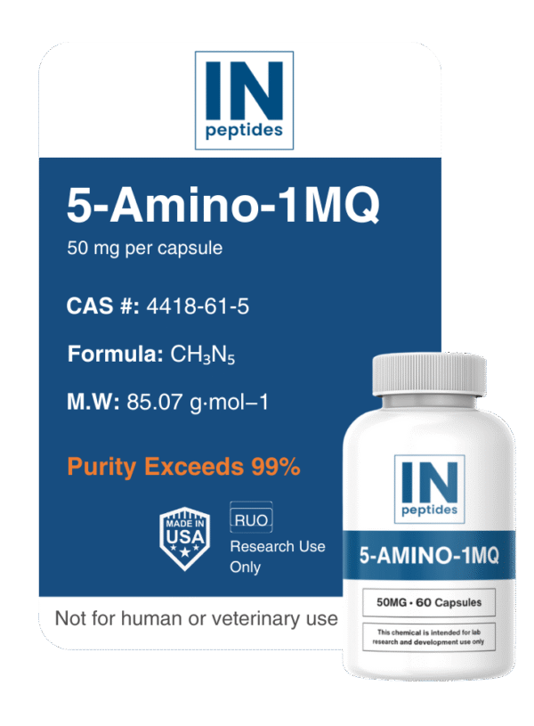 5-Amino-1MQ Capsules for Metabolism, Fat Loss, and Energy Research