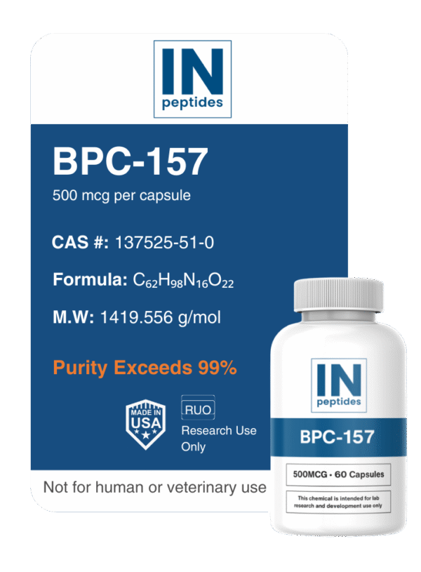 BPC-157 Capsules for Tissue Regeneration and Inflammation Research