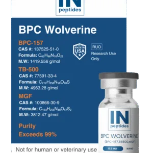 BPC Wolverine peptide blend for tissue repair and muscle recovery research