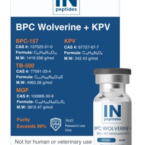BPC Wolverine + KPV Peptide Blend for Tissue Repair and Inflammation Research