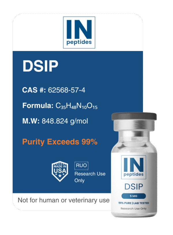 DSIP 5mg research peptide vial for sleep regulation