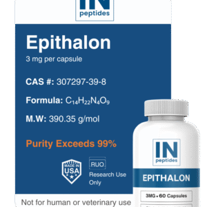 Epithalon 3mg – 60 capsules research peptide for anti-aging