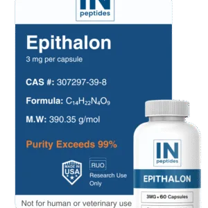 Epithalon 3mg – 60 capsules research peptide for anti-aging