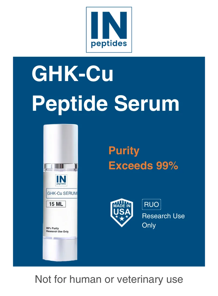 GHK-Cu Peptide Serum 15mL for skin rejuvenation