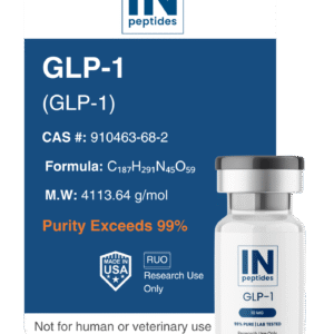GLP-1 peptide vial for metabolic, insulin, and weight management research