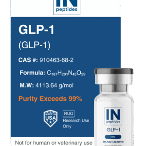 GLP-1 peptide vial 5mg for metabolism and appetite research