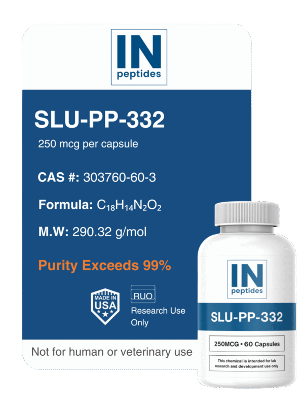 SLU-PP-332 peptide capsules for cellular health and longevity research