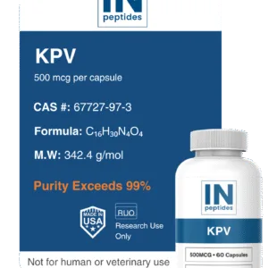 KPV peptide capsules for inflammation, immune support, and gut health research
