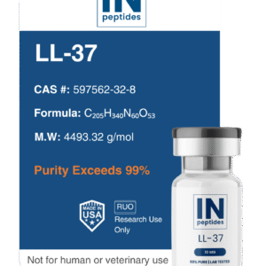 LL-37 peptide capsules for antimicrobial, immune modulation, and wound healing research