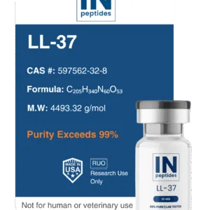 LL-37 peptide capsules for antimicrobial, immune modulation, and wound healing research