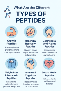 What are the different types of peptides?