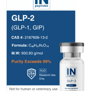 GLP-2 peptide vial 30mg for glucose regulation and metabolic health research