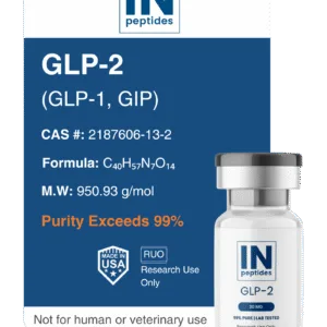 GLP-2 peptide vial 30mg for glucose regulation and metabolic health research