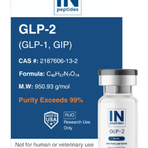 GLP-2 peptide 60mg vial for glucose regulation and metabolic research
