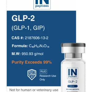 GLP-2 peptide 60mg vial for glucose regulation and metabolic research