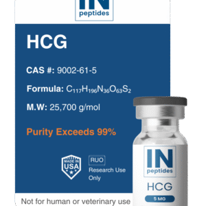 HCG peptide vial for reproductive and hormone research