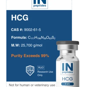 HCG peptide vial for reproductive and hormone research