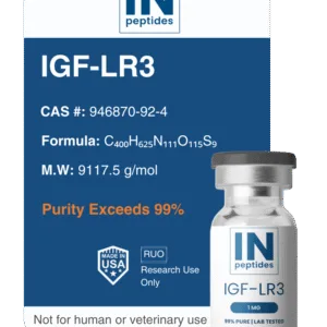 IGF-LR3 peptide vial for muscle and metabolic research