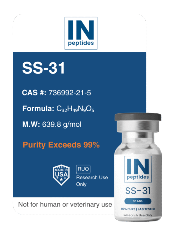 SS-31 peptide capsules for mitochondrial protection and cellular energy research