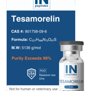 Tesamorelin 5mg capsules for growth hormone stimulation and metabolic research