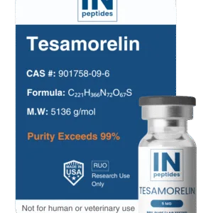 Tesamorelin 5mg capsules for growth hormone stimulation and metabolic research